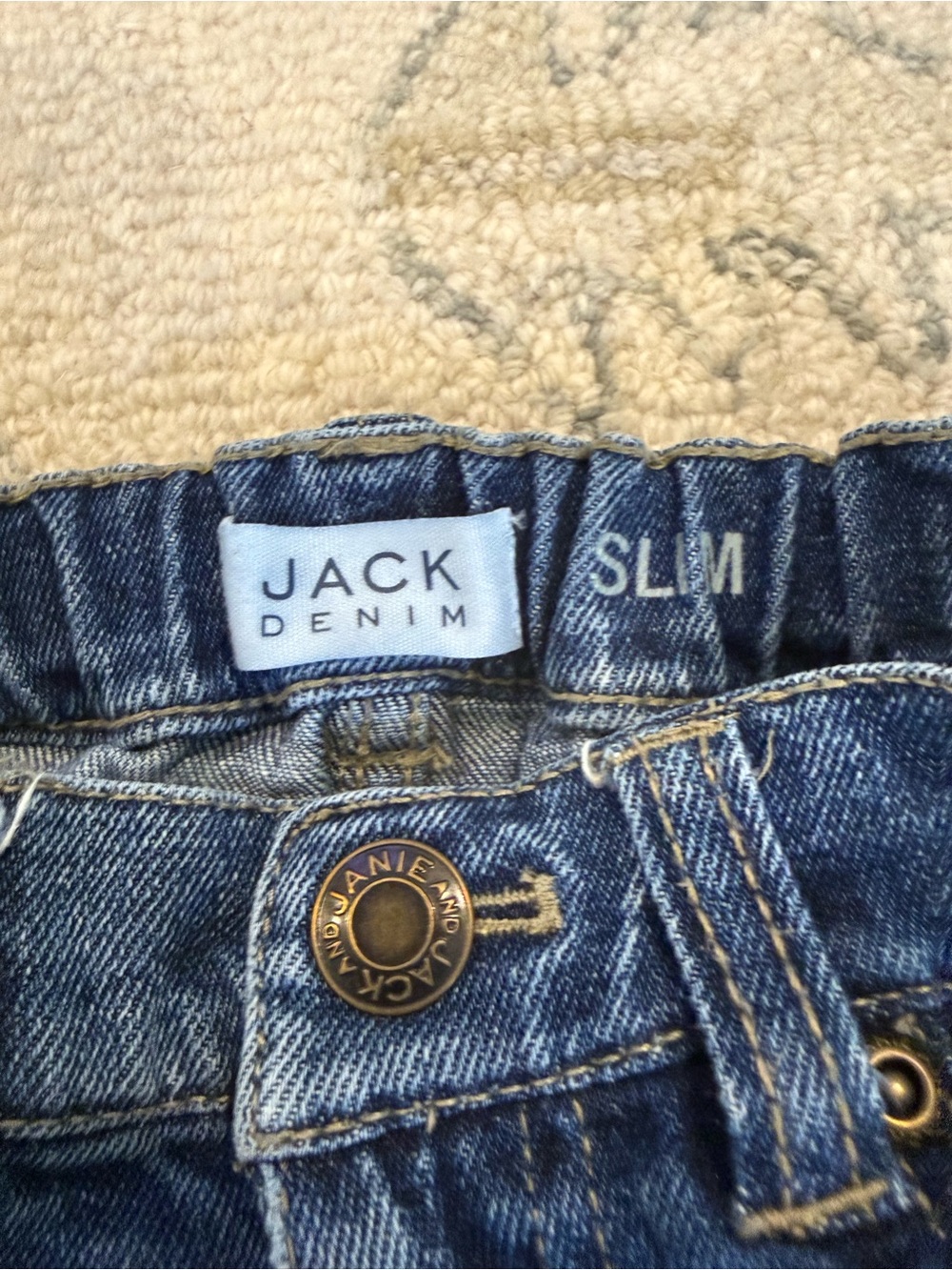 Janie and Jack Slim Men's Denim Jeans in Blue